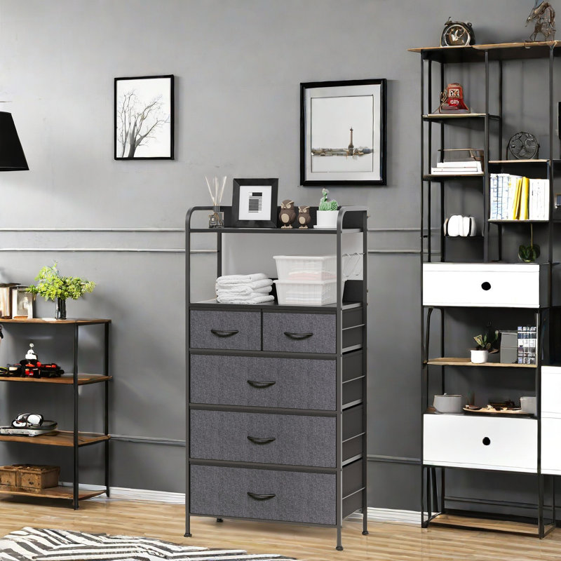 59.9 cm W Chest of 5 Drawers