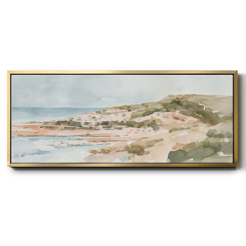 Neutral Seaside II- Framed Canvas