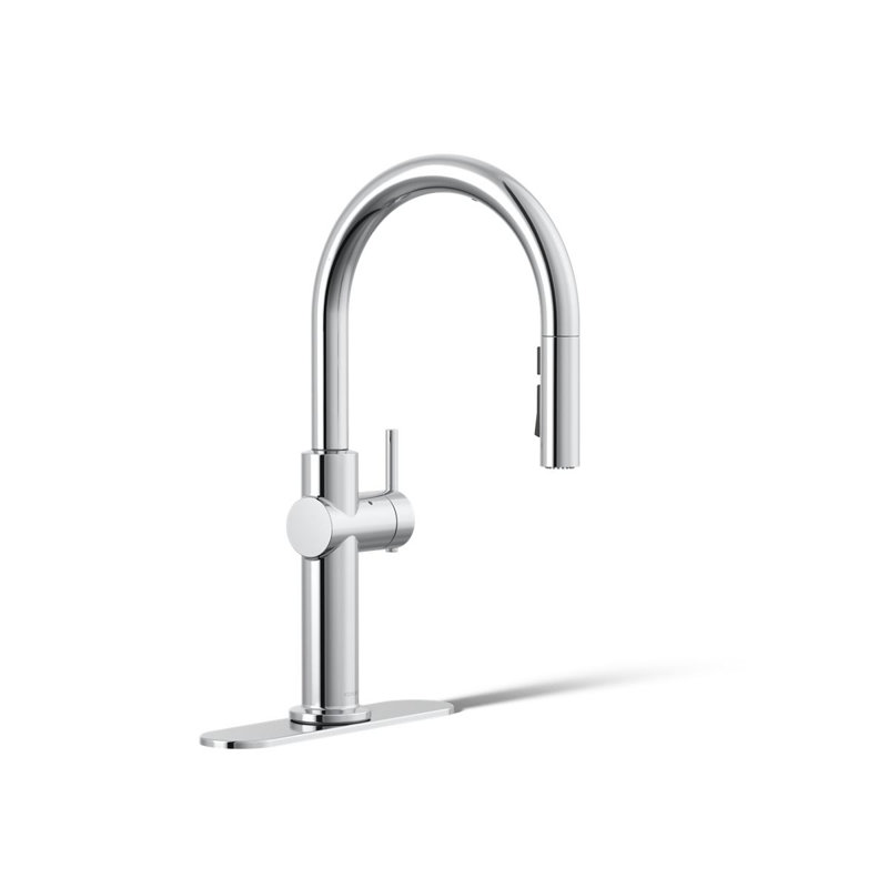 Crue Touchless Pull-Down Kitchen Sink Faucet with Three-Function Sprayhead, Polished Chrome