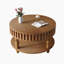 Table basse à cannelures avec rangement spacieux et pieds en bois massif-811502250