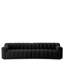 Sofa Kelly L Boucle Black - Left