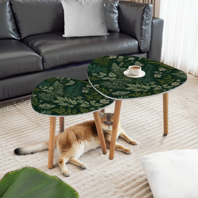 Ensemble de 2 tables basses gigognes Triangle