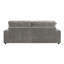 Canapé modulaire réversible en velours côtelé gris Tavia avec 6 coussins