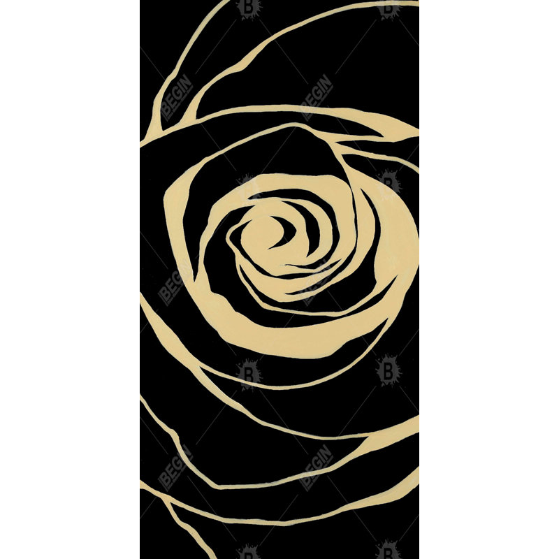 Black rose - 15.75"x31.50" Desk mat