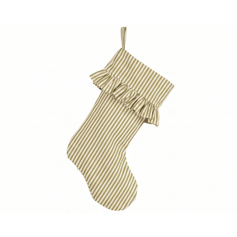 Chaussette de Noël à volants Polo, Vert
