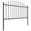 Chambersburg Black Metal Fence Panels-1880069795