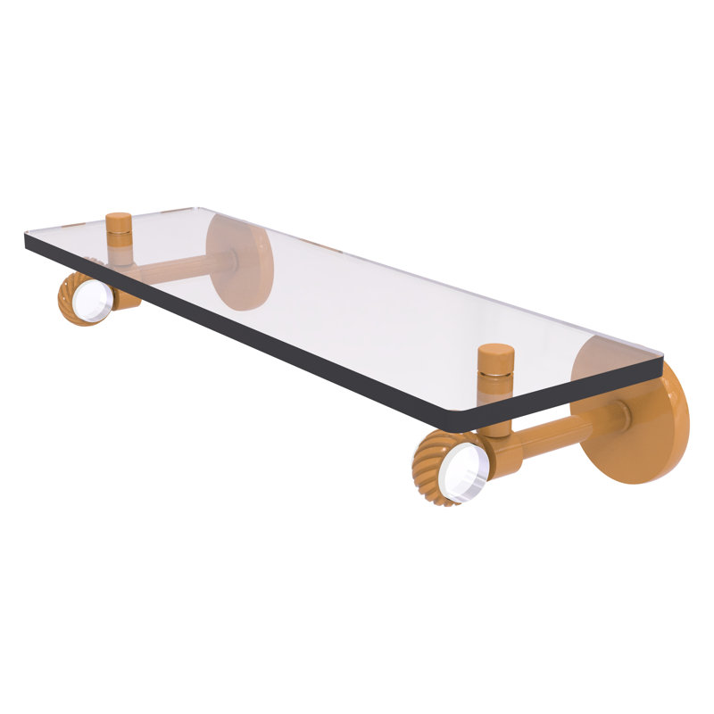 Tablette flottante Clearview, H 3,3 po x l 16 po x P 5,65 po, Jaune doré