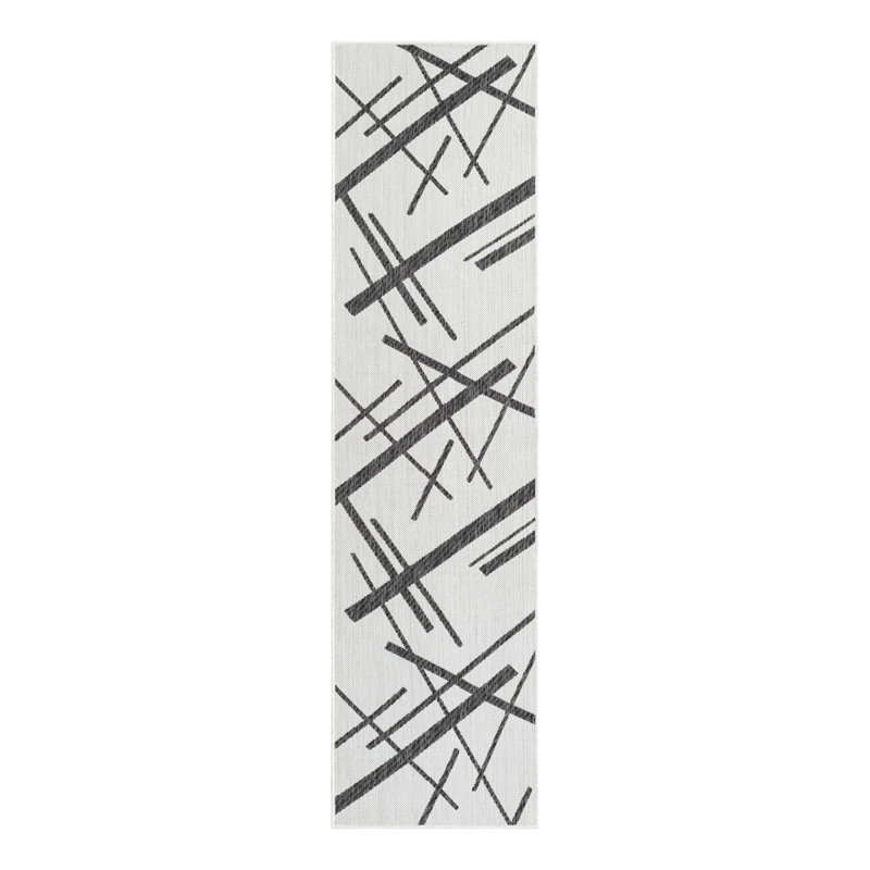 Tapis intérieur / extérieur d'extérieur moderne, Tapis de couloir 2 pi x 8 pi