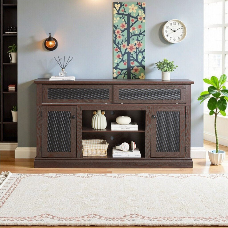 Meuble télé Elegant, Cerisier
