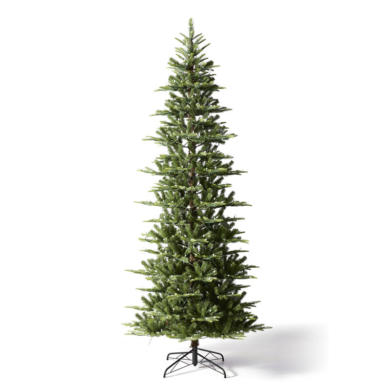 Sapin de Noël mince pré-éclairé, H 9 pi