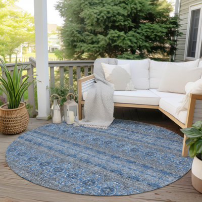 Tapis intérieur / extérieur Everlee avec envers antidérapant