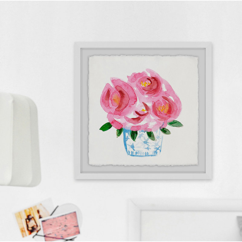" Pink Blooms ", 24" H x 24" W