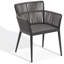 Fauteuil de salle à manger en aluminium thermolaqué Nette
