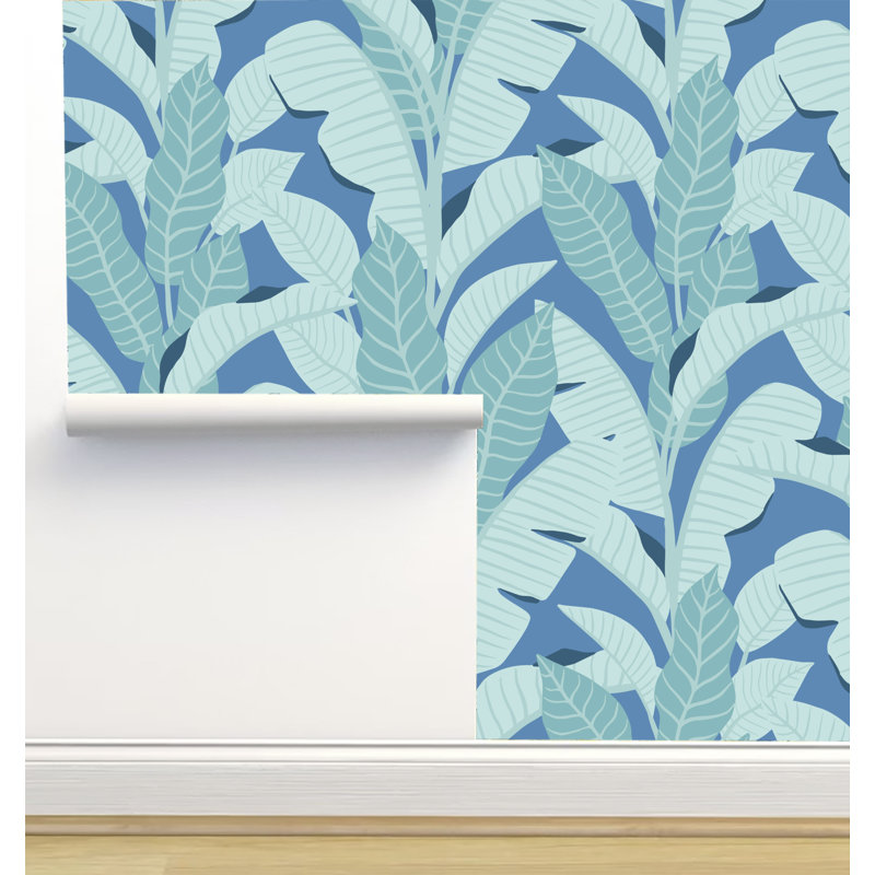 Rouleau de papier peint texturé L 12 pi x l 2 po Erin Kendal Designs, Bleu