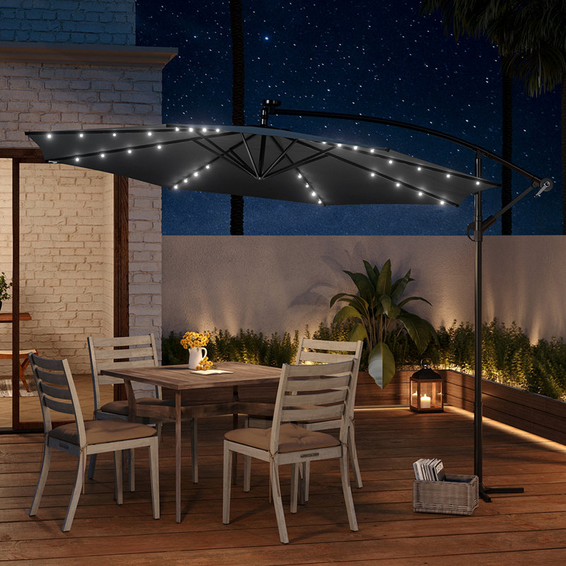 300cm Balcony Parasol, Grey