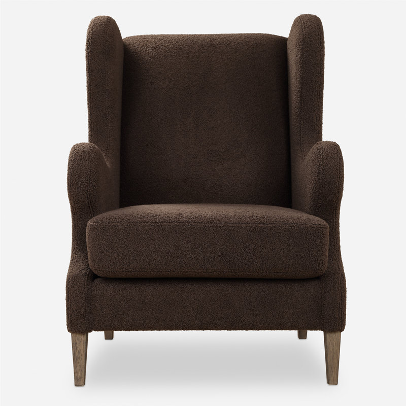 Nevai Brown Fabric Accent Chair