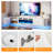 80" Floating Fireplace TV Stand For Tvs Up To 90", Wall Mounted Media Console With LED Lights-797972119-780477595