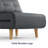 3-in-1 Convertible Upholstered Accent Chair with Cushion-1593556459