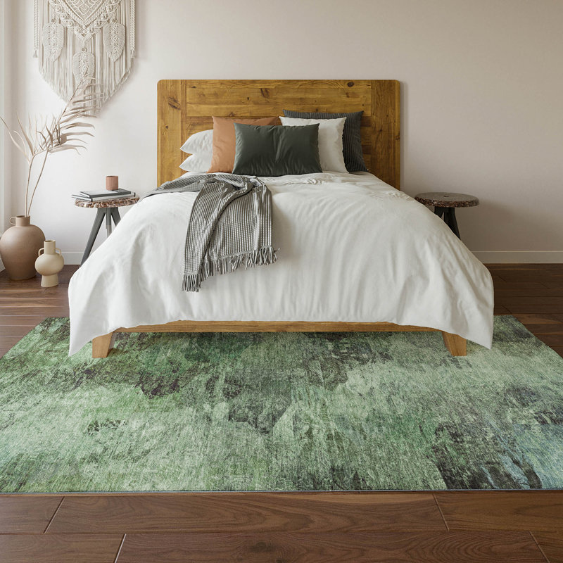 Tapis vert Cerrito AMF592 lavable à la machine de qualité supérieure, Rectangle 9 pi x 12 pi