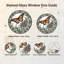 Panneau de vitrail floral papillon H 12 po-993369011