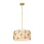 Lustre cylindrique moderne à 4 lumières avec feuille métallique-1108640550