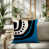 Turquoise / noir / blanc cassé