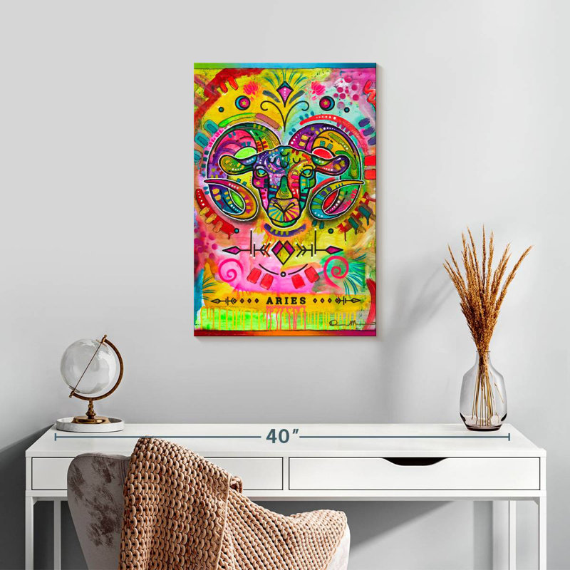 Adella Psychedelic Aries, 24" H x 16" W