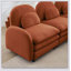 Canapé deux places modulable 2 places en tissu Teddy doux comme un nuage, dossier et accoudoirs incurvés avec soutien lombaire, coussin double couche-1391096076-1391096083