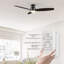 Ventilateur de plafond encastré à 3 pales de 60 po à DEL avec télécommande et ensemble d'éclairage inclus Bato-195380947