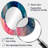 Blue and Pink Watercolor Mix - Blue Oval Wall Mirror Decor-636935078