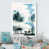 Impression blanche sur toile encadrée