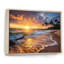 Photo de plage, coucher de soleil, Serenade IX - art mural plage côtière-1238991350-1238991358
