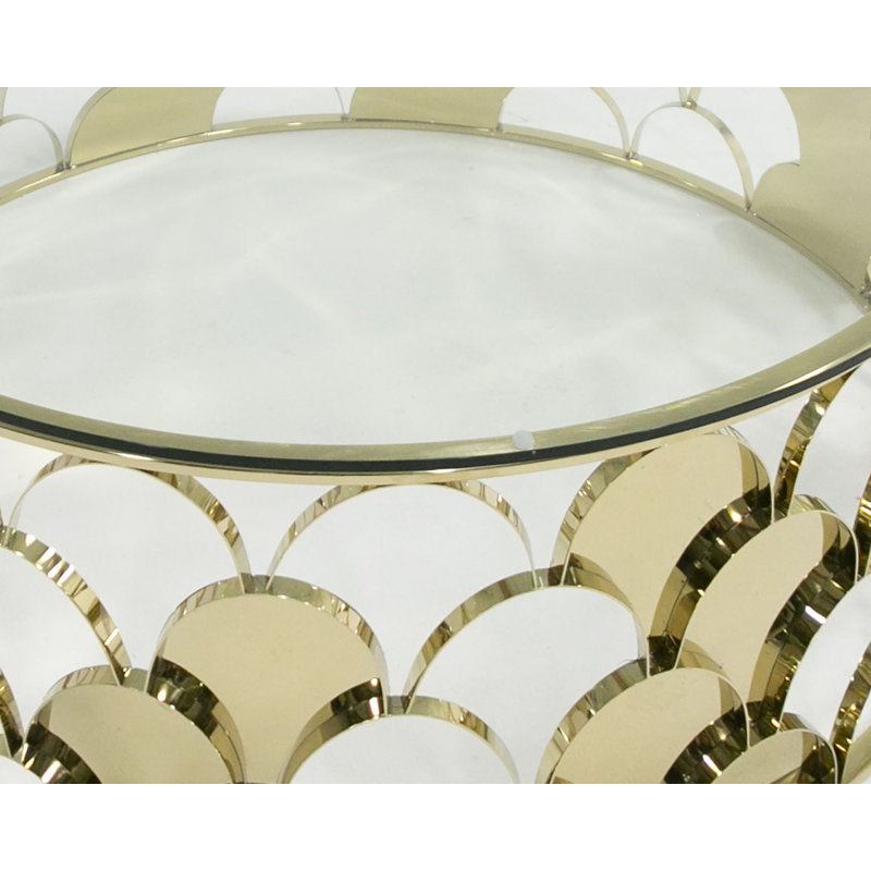 Dwaine Glass Top Coffee Table