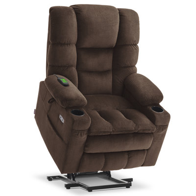 Oyd Large Dual Motor Power Recliner Lift Chair with Massage and Dual Heating, Adjustable Headrest, Infinite Position