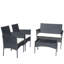 Ensemble de 4 meubles d'extérieur en rotin pour canapé-809261299-830333783