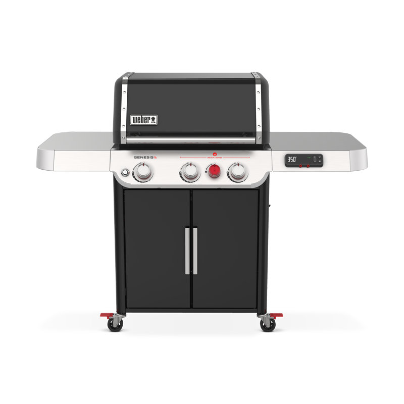 Weber Genesis Smart 325s Gas Grill, 3 Burner, Black, Liquid Propane