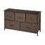 Commode double 5 tiroirs Emiko