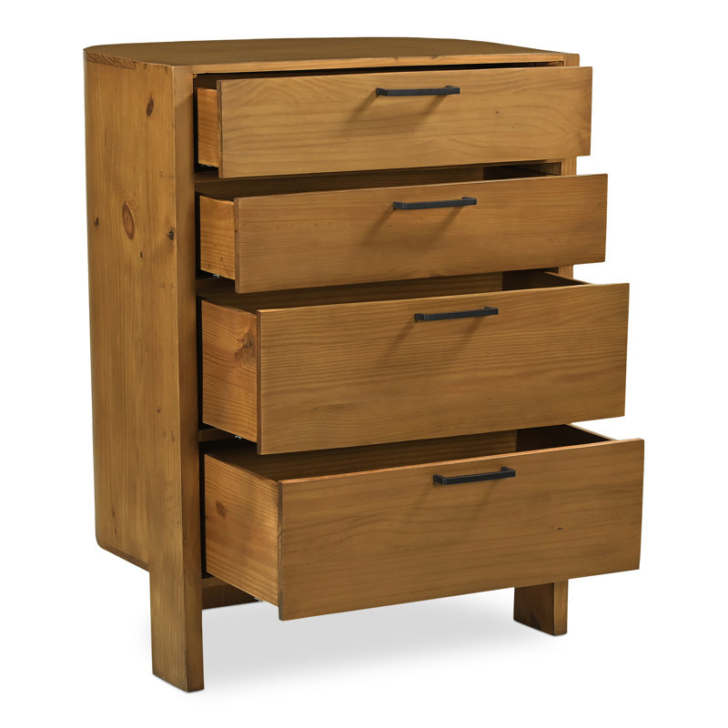 Commode 4 tiroirs Agardi - brun