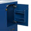 Ensemble de meuble-lavabo bleu 60 po avec double meuble-lavabo (séparé), double lavabo en céramique, tablette de rangement et tiroirs séparés (miroir non inclus) - Solution de salle de bain moderne pour salles de bain spacieuses-131576347