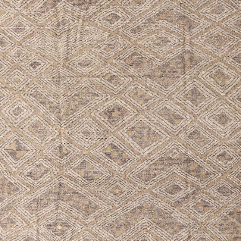 Tapis abstrait à motif abstrait moderne 5100, Carré 3 pi