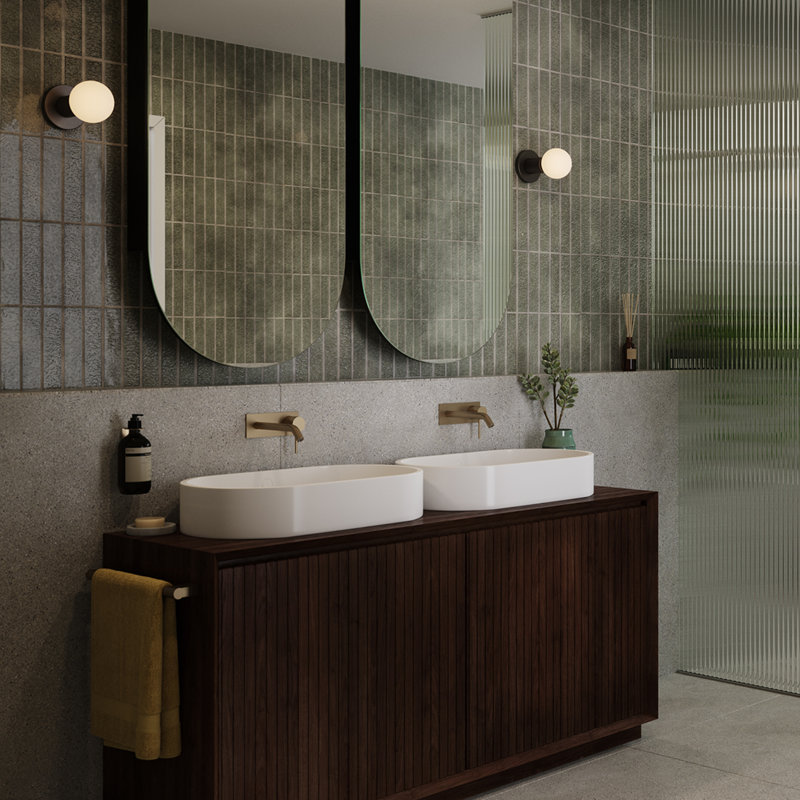 Lochan 1 - Light Flush Mounted Sconce, Graphite