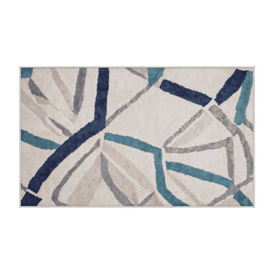 Silky Soft Plush Beige Area Rug
