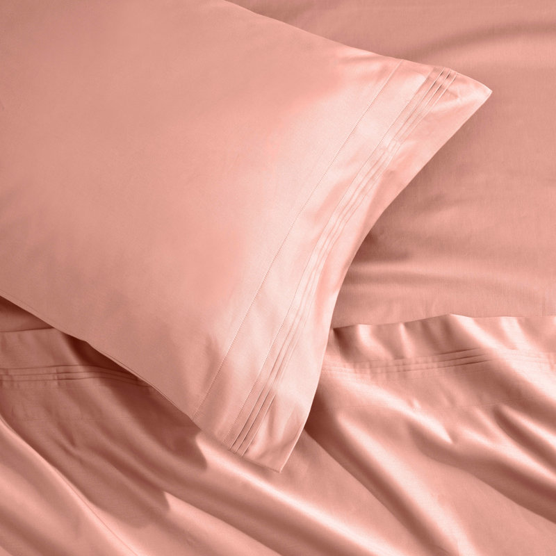 Dusted Rose Egyptian Cotton 1500-Thread Count Pillowcase Set