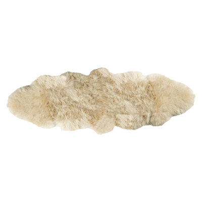 Double pelt sheepskin rug