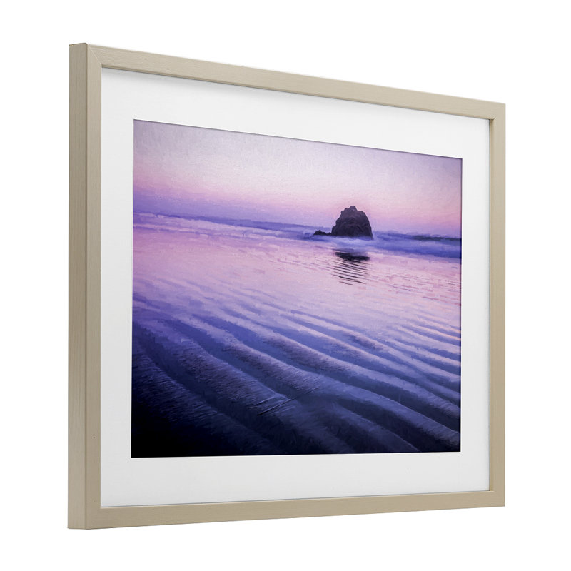 «Tranquil And Still Waters», reproduction sous verre encadrée, design par Jon Evan, H 14 po x l 20 po