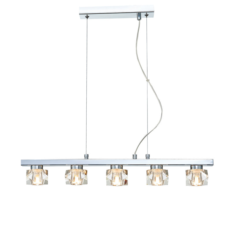 Syreeta 5 - Light Chrome Kitchen Island Pendant