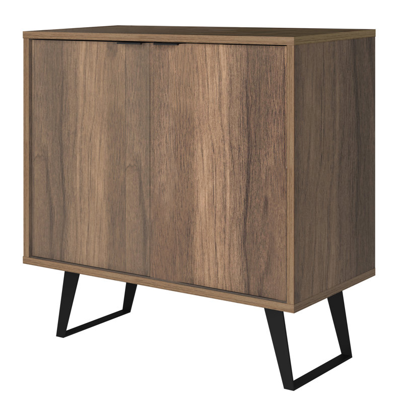 Kerge Accent Cabinet, Walnut, 36'' H x 36'' W x 17.5'' D