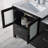 Mance 42.13 " W Freestanding Standard Free Standing Single Double Single Vanity Bathroom Vanity With Ceramic Top with Mirror-24551103