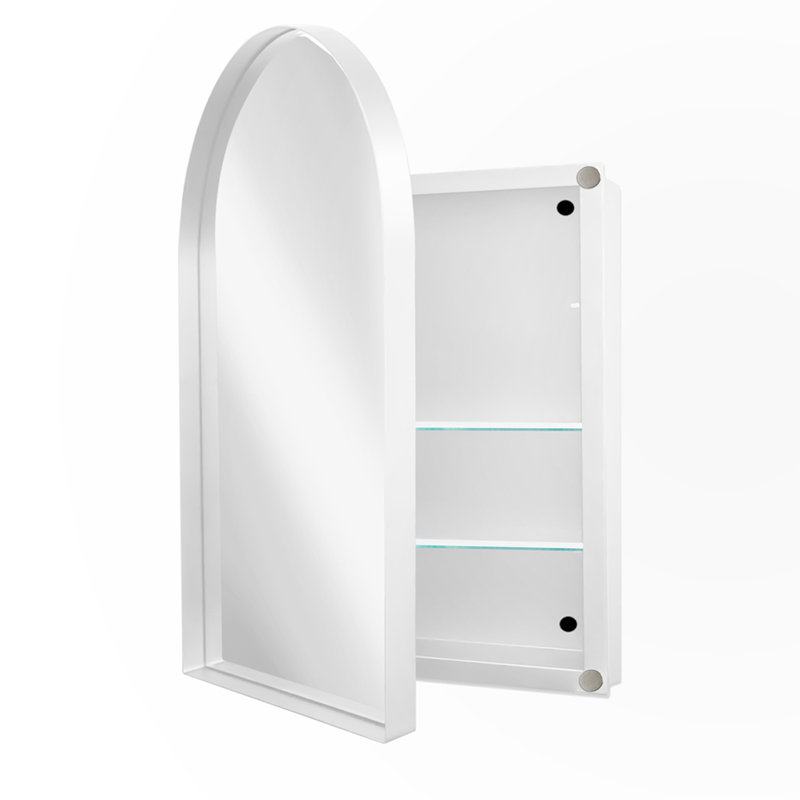 Armoire à pharmacie avec miroir en métal