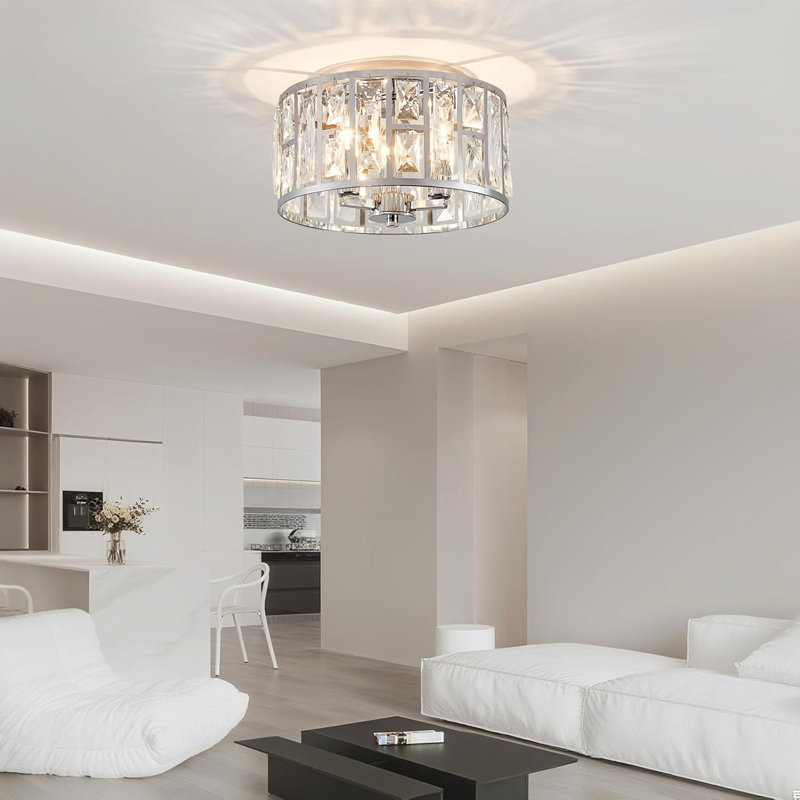 Flush Mount, Silver, Chrome
